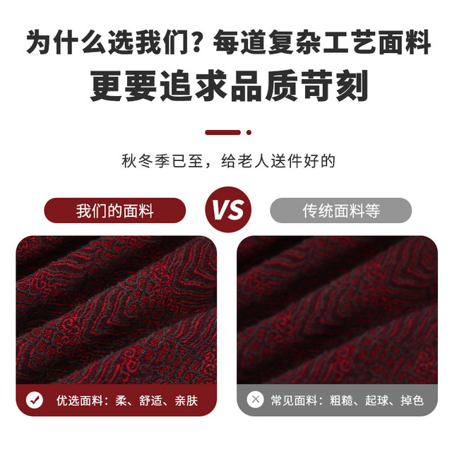 
Middle-aged and elderly women's winter coats, grandma's velvet thickened cotton coats, 60-year-old and 70-year-old mothers' winter warm large clothes