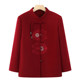 Middle-aged and elderly spring and autumn women's clothing mother's new coat grandma's clothing spring and Tang suit old lady loose fashion top
