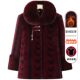 noble grandma winter clothes plus velvet coat elderly old lady imitation mink coat mother plus velvet thick cotton jacket women
