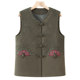 Seniors spring vest female grandma dress spring horse clip jacket middle-aged and elderly mother 60-70-year-old senior men's top