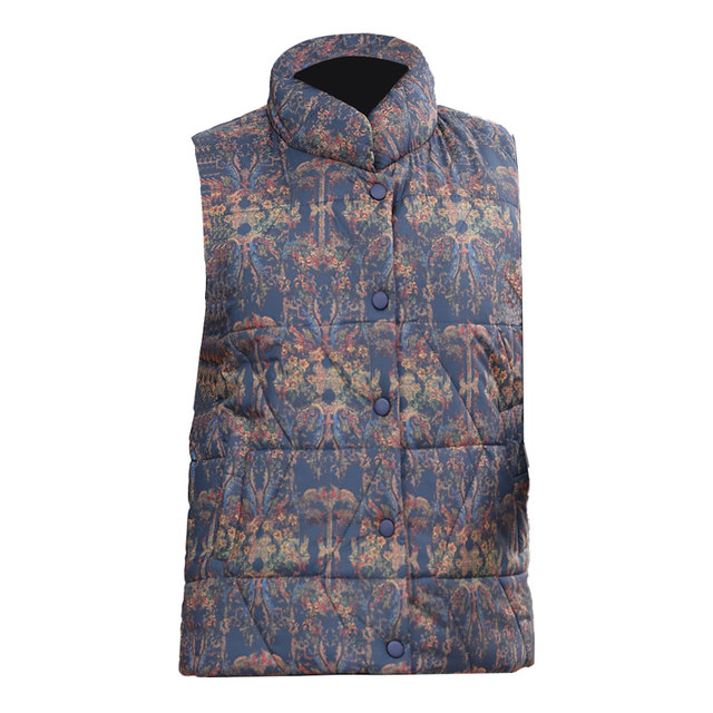 Middle-aged and elderly women's vests, thickened vests, waistcoats, outer wear, grandma's autumn and winter clothing, warm cotton vests, new style