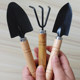Three-piece set of gardening tools for home gardening, gardening, soil loosening, flower spade, potted flower planting tools, small shovel