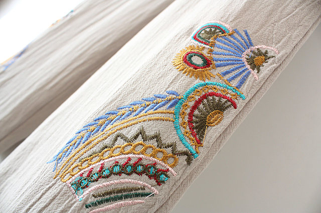 Summer mother short -sleeved two -piece suit Middle -aged women's large -size cotton embroidered fashion T -shirt middle -aged old -fashioned shirt
