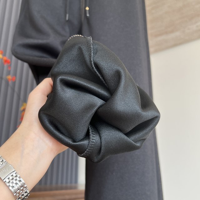 Fashionable jeans mom wear autumn and winter new velvet pants for middle-aged and elderly women straight warm slimming draping trousers