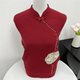 Middle-aged mother's new style knitted velvet bottoming sweater middle-aged and elderly women's all-in-one velvet winter thick top