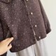 Fashion new mother's clothing autumn and winter imitation wool button cardigan middle-aged and elderly ladies versatile temperament thick coat