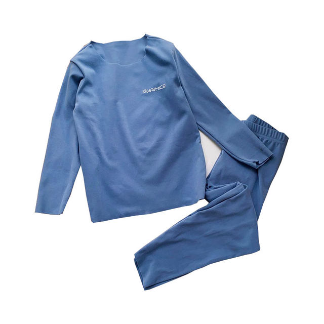 CF children's thermal underwear set autumn clothes and long pants for girls and boys, middle and large children's velvet boys' autumn and winter pajamas, home clothes