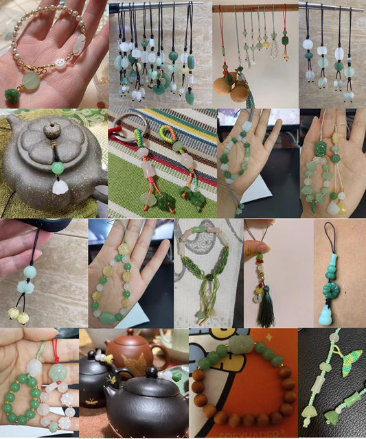 Glass imitation jade colored glaze paint beads loose beads string beads diy hand-woven bracelet necklace hair accessories bead curtain called Jin [Jin equals 0.5 kg]