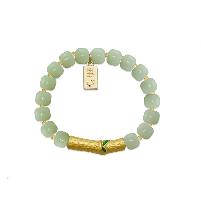 Glass imitation jade colored glaze paint beads loose beads string beads diy hand-woven bracelet necklace hair accessories bead curtain called Jin [Jin equals 0.5 kg]