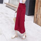 One-piece skirt for women in autumn and winter new retro high-waist solid color wrap skirt tied large hem skirt to make them look slim summer long skirt