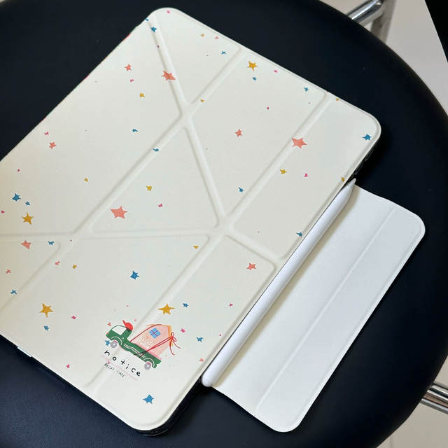 Shesell original Y-fold acrylic ipad protective case suitable for 2025 air protective case 11 generation without pen slot side sucking horizontal and vertical anti-fall