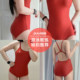 pulassi swimsuit women's hot spring red racing swimming pool special 2025 new swimsuit tomato red