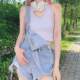 Denim back trousers short summer new hairy loose, age -reducing A -line wide -leg hot pants short pants ins tide
