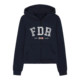 FDR official store American retro logo printed zipper sweatshirt for women in spring and autumn slim top cardigan jacket