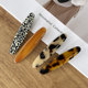 Korea FRANCE small side clip one-word clip French simple duckbill clip top clip ink leopard print resin hair clip