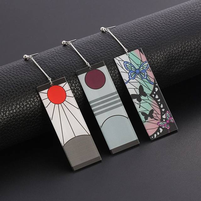 Demon Slayer peripherals punch-free ear clip Kamado Tanjiro Butterfly Ninja cos earrings earrings cartoon accessories