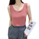 Modal suspender vest female summer sleeveless round neck slimming versatile fat mm large size outside wearing bottom shirt
