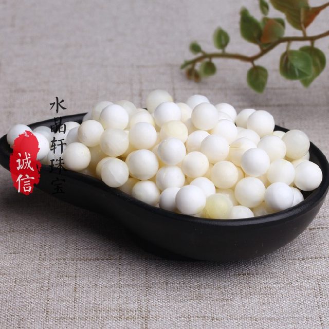 White shell large granules natural white gravel for Fosa seven treasure clothing collection jewelry landscaping handmade ornaments
