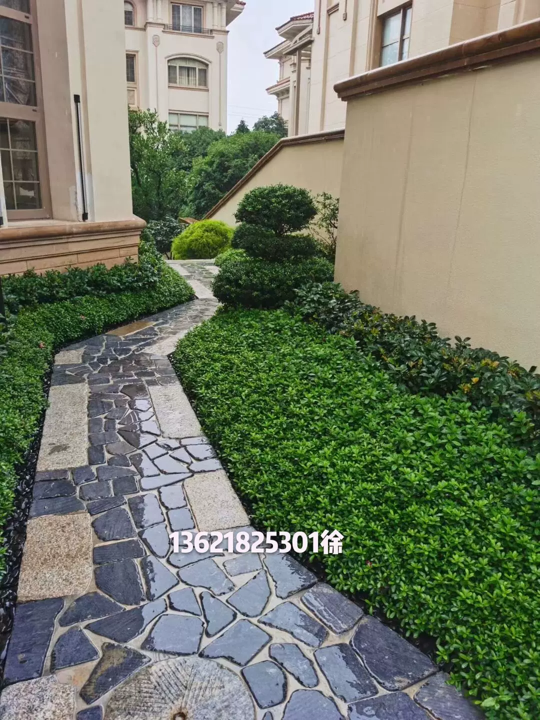 日式庭院枯山水飛石小路步道石踏步石園林景觀裝飾戶外小圓