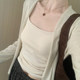 Slim and slim and sweet versatile vest 2025 autumn new sweet temperament casual inner lace