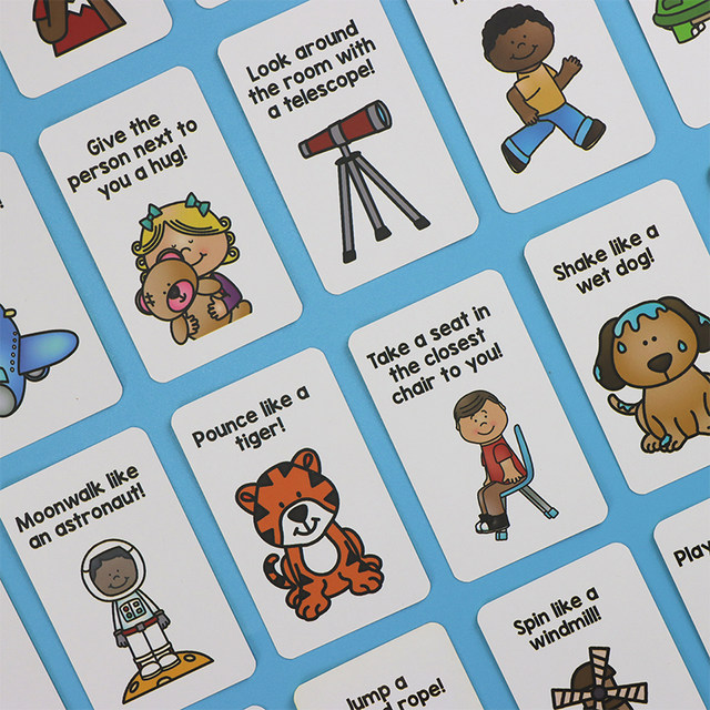 Children's board game brain rest card English word classroom activities parent-child interactive toy desktop puzzle game