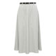 Duoyi 2024 autumn new casual commuter simple and fashionable belt elastic waist pocket high waist A-line skirt
