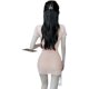 Nightclub dress 2025 summer new sexy V-neck mesh spliced ​​slim fit short skirt for women