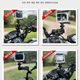 Motorcycle sports camera bracket aluminum alloy fixed metal selfie stick gopro DJI 360 panoramic accessories
