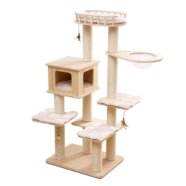 catry Kerry large solid wood cat climbing frame luxury wooden cat rack ...
