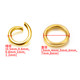 Titanium steel 18K gold color open ring diy material jewelry decorative accessories set color-preserving handmade high-quality connection ring