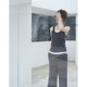 SerioLudere egg boy is very lazy, soft and versatile base vest loose wide-leg casual pants wool suit for women