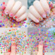 Children's luminous fingernails baby cartoon rabbit mana sticker children's sticker fingernails lascivale nail stickers
