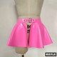 Pure natural latex dresses half -body ultra -short red peach pink multi -color bright light elastic elasticity