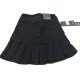Welfare pick-up elastic niche design black short skirt women's super short slim skirt A-line pleated skirt