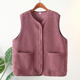 New vest jacket spring and autumn outfit wear middle-aged and elderly women with fat extra-large size mother fashionable horse clip elderly waistcoat