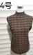 Large size half-high neck knitted base shirt mink velvet warm top fashionable inner wear mother's long-sleeved sweater
