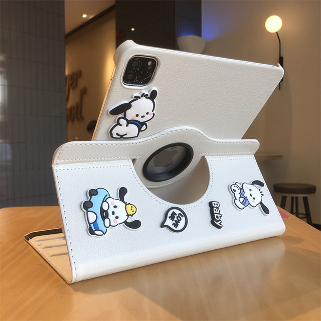 Pache Dog three -dimensional doll 360 rotating leather case is suitable for iPad10 generation 10.9 -inch protective cover 10.2 -inch 9.7 Apple Air45 flat shell PRO11 cartoon A2602 anti -drop 789 generation mini
