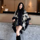 Long imitation mink fur warm fur cloak large cloak for women 2024 new versatile loose large size shawl winter