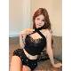 Pure desire cross halter neck hollow butterfly embroidered strapless bra outside wearing summer hot girl slim short suspender vest top for women