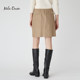 Mila Owen Spring and Summer Commuting Solid Color Midwaist Straight Micro A-line Suit Half-Both Short Skirt 09WFS231052