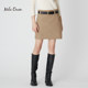 Mila Owen Spring and Summer Commuting Solid Color Midwaist Straight Micro A-line Suit Half-Both Short Skirt 09WFS231052