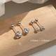 Ruyi knot earrings for women with pierced ears, Ruyi knot, simple niche temperament, high-end ear bone nails, no need to take off earrings when sleeping