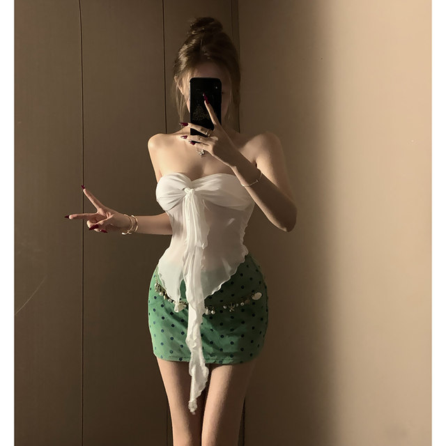 Original New Split Skirt Bikini Swimsuit Feminine Pure Desire Small Breasts Slim Hot Girl Island Resort Hot Spring