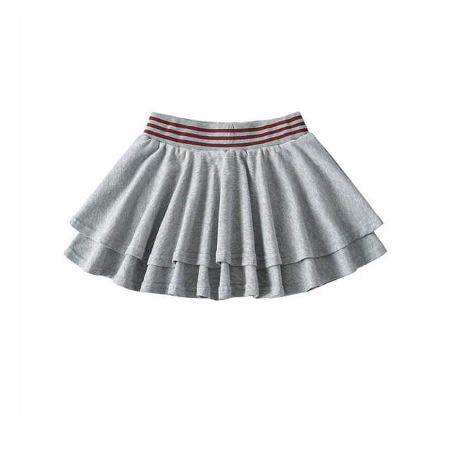 Xiaoguzi Summer Sweet Sports Wind Wind Wind Skin Skirt Patient Striped Cake Cake Skirt A -line Skirt Female Woman