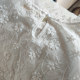 Fresh full body three-dimensional flower embroidered trumpet sleeve long sleeve stand collar white lace base shirt ladies top
