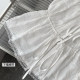 Madou/embroidery Hyde Manor_Elegant Boat Collar Heavy Industry Drawstring Embroidered Vest Lace Top for Women