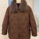 Winter mother's outfit fox fur collar down jacket loose zipper warm short middle-aged and elderly thick top for women