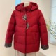 Winter mother's down jacket, middle-aged and elderly grandmother's jacket, loose hooded elderly thick embroidered top for women