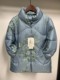 Counter product winter new mother's wear down jacket white duck down jacket middle-aged and elderly warm embroidered grandma top women