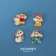 Crayon Shin-chan brooch cartoon Japanese cute cartoon metal badge male and female student decoration small brooch